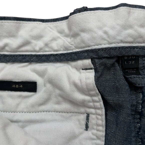 J.Crew Pants Mens Size 30x32 (Fits 30x31) Chino 484 Slim Fit Linen Blend Blue - Picture 5 of 7